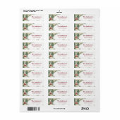 Woodland rustieke land kerst schattig adres etiket (Full Sheet)