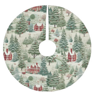 Woodland rustieke land kerst schattig gezellig kerstboom rok
