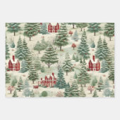 Woodland rustieke land kerst schattig  inpakpapier vel (Voorkant)