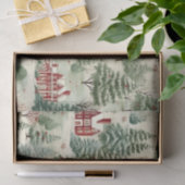 Woodland rustieke land kerst schattig  tissuepapier (Geschenk)