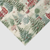 Woodland rustieke land kerst schattig  tissuepapier (Detail)