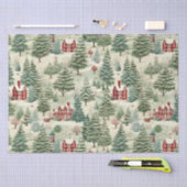 Woodland rustieke land kerst schattig  tissuepapier (Craft)