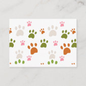 Woodland Safari Theme Books voor Baby Informatiekaartje (Achterkant)