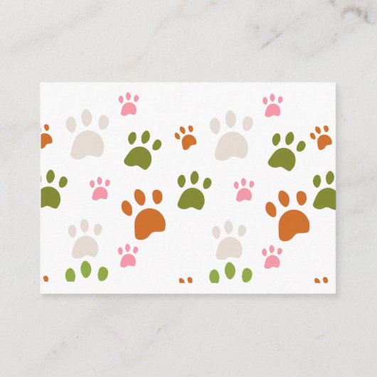 Woodland Safari Theme Books voor Baby Informatiekaartje (Achterkant)