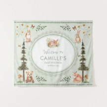 Woodland Sage Groene Baby Shower Welkom