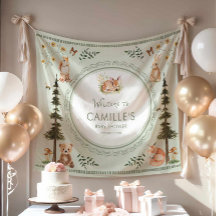 Woodland Sage Groene Welkom Baby Shower