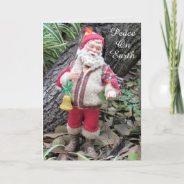 Woodland Santa kerstKaart Feestdagen Kaart