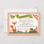 Woodland Scene - 3x5 Verjaardagsfeestuitnodiging Kaart (Voorkant)