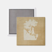 Woodland Scene Magneet (Voorkant / Achterkant)