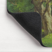 Woodland Scene met Rabbits, 1862 (olie op canvas) Muismat (Hoek)