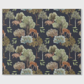 Woodland Scene Seamless Patronen Cadeaupapier (Vlak)