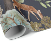 Woodland Scene Seamless Patronen Cadeaupapier (Rol Hoek)
