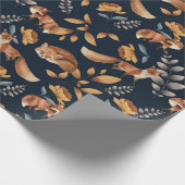 Woodland Scene Seamless Patronen Cadeaupapier (Hoek)