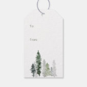 Woodland Scene Wolf kerstcadeautjes Labels Cadeaulabel (Achterkant)