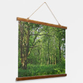 Woodland Scene. Zwarte Bossen, Cardiff Hangend Wandkleed (Gebogen)