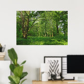 Woodland Scene. Zwarte Bossen, Cardiff Poster (Thuiskantoor)