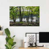 Woodland Scene. Zwarte Bossen, Cardiff Poster (Thuiskantoor)