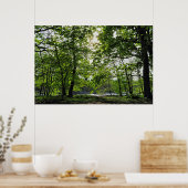 Woodland Scene. Zwarte Bossen, Cardiff Poster (Keuken)