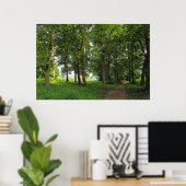 Woodland Scene. Zwarte Bossen, Cardiff Poster (Thuiskantoor)