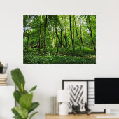Woodland Scene. Zwarte Bossen, Cardiff Poster (Thuiskantoor)
