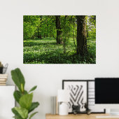Woodland Scene. Zwarte Bossen, Cardiff Poster (Thuiskantoor)