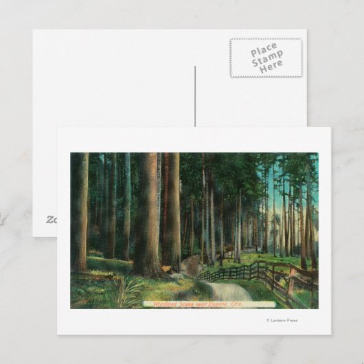 Woodland SceneEugene, OR Briefkaart (Voorkant / Achterkant)