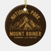 Woodland Scenery of Mount Rainier National Park Keramisch Ornament (Voorkant)