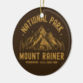 Woodland Scenery of Mount Rainier National Park Keramisch Ornament (Links)