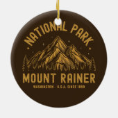 Woodland Scenery of Mount Rainier National Park Keramisch Ornament (Achterkant)