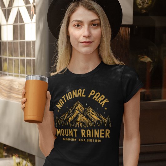 Woodland Scenery of Mount Rainier National Park T-shirt