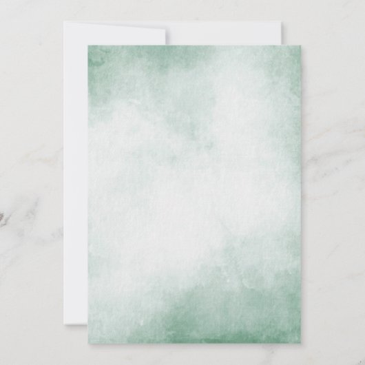 Woodland Schattige Elephand Baby shower Kaart (Achterkant)