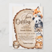 Woodland Schattige Knuffelbeesten Baby shower Kaart (Voorkant)