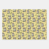 Woodland schattige wasbeer gelukkige verjaardag inpakpapier vel (Voorkant 2)