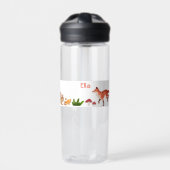 Woodland Schattigee Kinder gepersonaliseerde Fox W Waterfles (Voorkant)