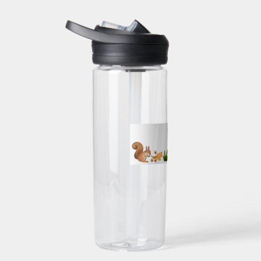 Woodland Schattigee Kinder gepersonaliseerde Fox W Waterfles (Rechts)