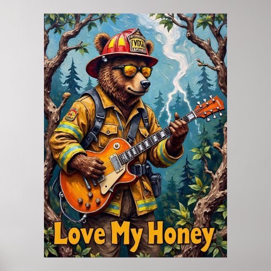 Woodland Serenade: Beren hoge noten Poster (Voorkant)