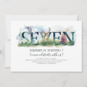 Woodland Seven - 7e verjaardag uitnodiging (Voorkant)