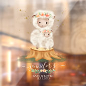 Woodland Sheep Lamb Farm Animals Raamsticker (Vel 2)