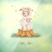 Woodland Sheep Lamb Farm Animals Raamsticker (Vel 3)