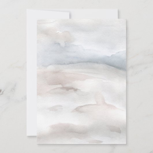 Woodland shower per post bos vrienden baby shower kaart (Achterkant)