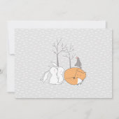 Woodland Simple Wreath Holiday Party Kaart (Achterkant)