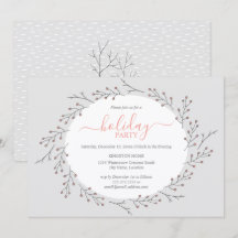 Woodland Simple Wreath Holiday Party