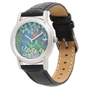 Woodland Skunk Foliage Horloge