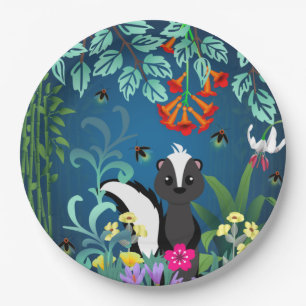 Woodland Skunk Papieren Bordje