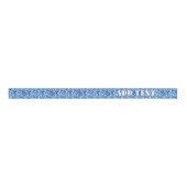 Woodland Sky Blue Camouflage Grosgrain Lint (Voorkant)