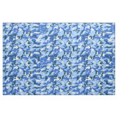 Woodland Sky Blue Camouflage Stof (Fat Quarter)
