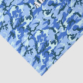Woodland Sky Blue Camouflage Tissuepapier (Detail)