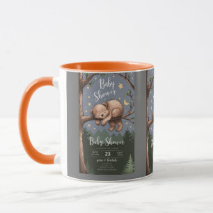 Woodland Sleepy Beer Coffee Mok   Cozy Forest Anim