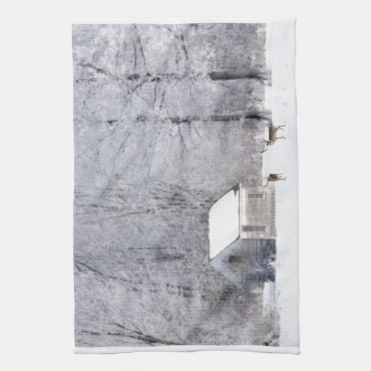 Woodland Snow Kitchen Towel Theedoek (Verticaal)