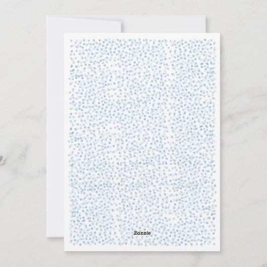 Woodland Snowfall Holiday Feestdagenkaart (Achterkant)